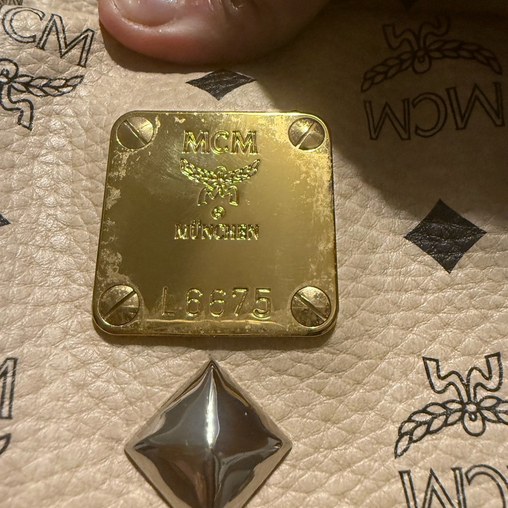 Mcm Studded Backpack - image 5